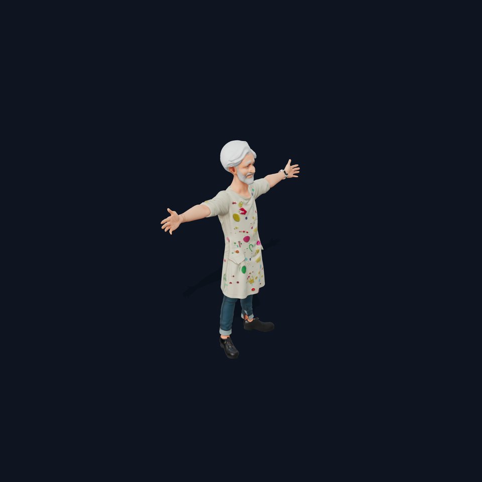 Colorful Scientist Character model pack